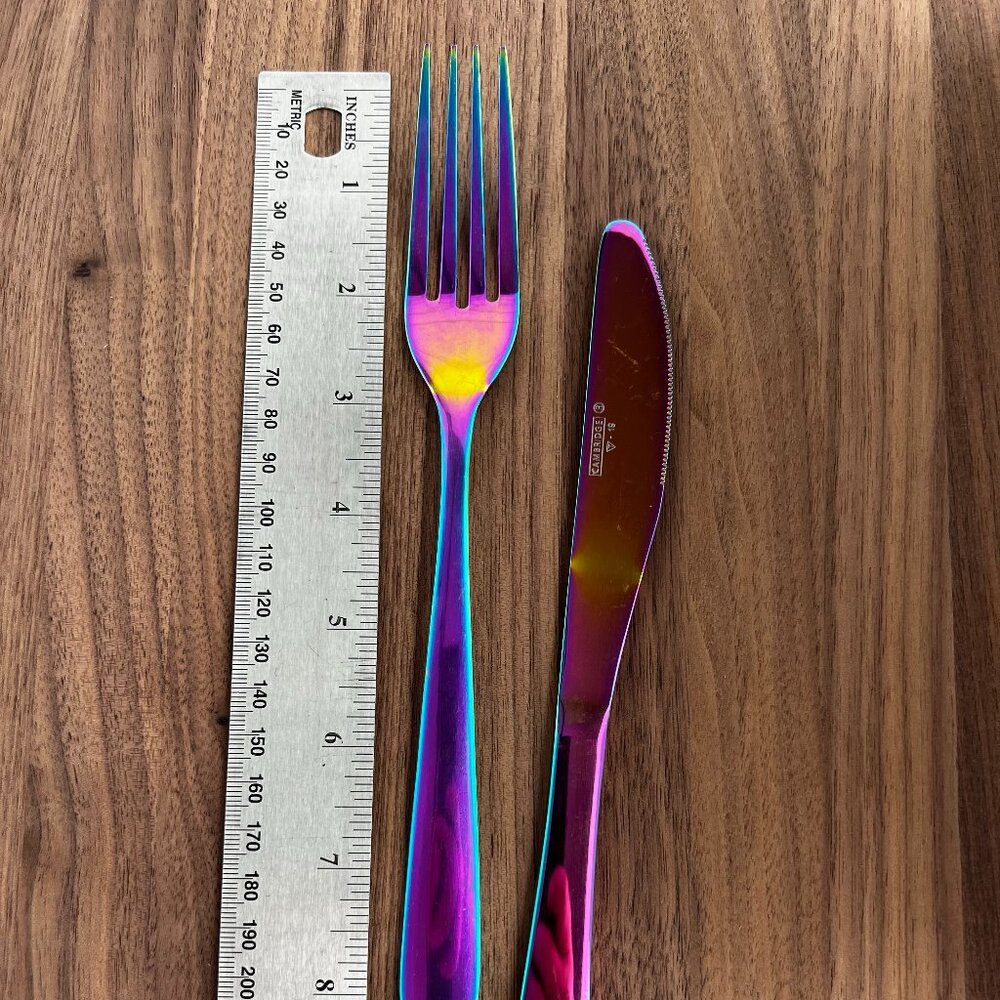 Rainbow Fork and Knife